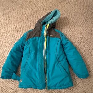 Girls ZeroXPosur 14-16 3 in one jacket coat Coat blue gray Jacket white teal